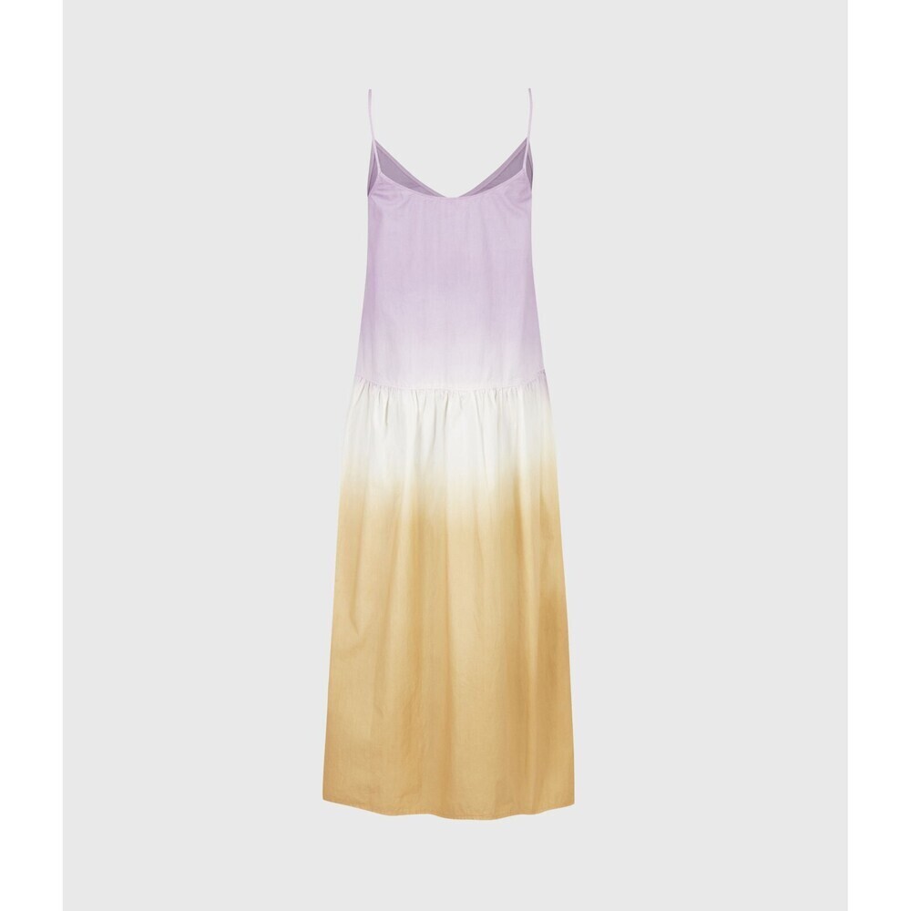 AllSaints Women's Caro Dipdye Lilac Camel Midi Dress Women's Size 6 US $215 - Picture 6 of 9